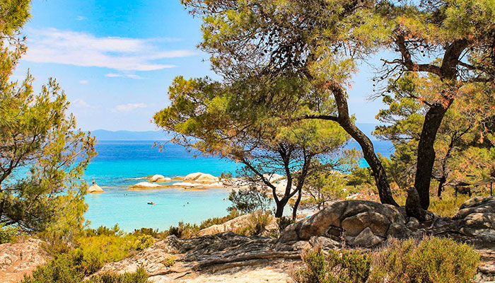 Strand von Chalkidiki, Griechenland